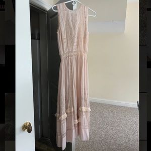 Ulla Johnson Silk Chiffon Embroidered Dress
